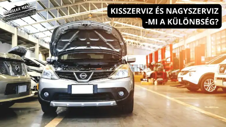 Autó kisszerviz és nagyszerviz közben egy autószervizben